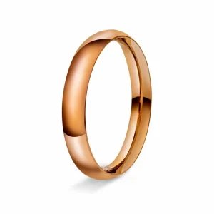 GIFTERING HELLMAN ROSEGULL 3MM SPISSOVAL