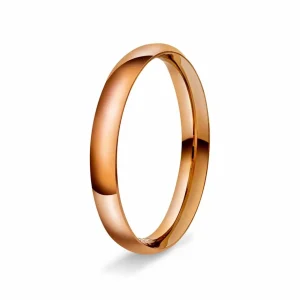 GIFTERING HELLMAN ROSEGULL 2MM SPISSOVAL