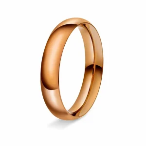 GIFTERING HELLMAN ROSEGULL 4MM SPISSOVAL