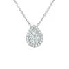 HALSSMYKKE MED DIAMANT 0,33CT MED KJEDE