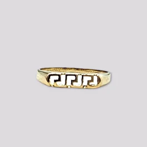 HELLMABN VINTAGE RING MED GRESK MØNSTER