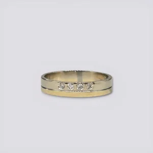 HELLMAN VINTAGE RING 2 FARGET MED DIAMANTER