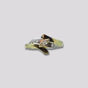 HELLMAN VINTAGE RING 2 FARGET MED CZ