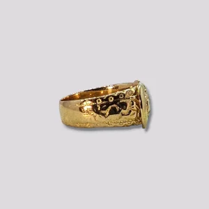 HELLMAN VINTAGE RING BRED MED MØNSTER