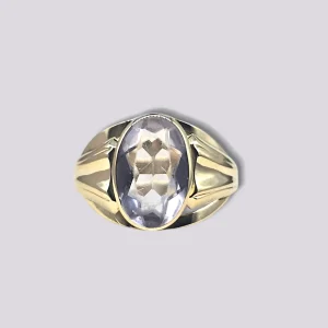 HELLMAN VINTAGE RING MED BERGKRYSTALL