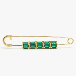 IZABEL DISPLAY BROSJE COLORFUL GREEN