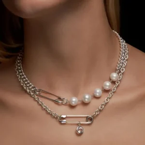MARIA NILSDOTTER KJEDE REBEL FRESHWATER PEARL