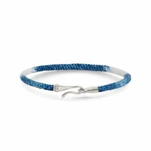 OLE LYNGGAARD ARMBÅND LIFE BLUE JEANS SØLV