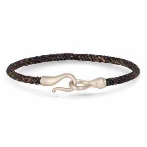 OLE LYNGGAARD ARMBÅND LIFE HERRE MAROON HVITTGULL