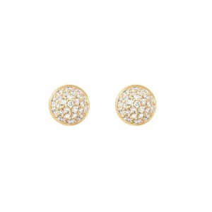 OLE LYNGGAARD ØREDOBBER LOTUS DIAMANT PAVÉ