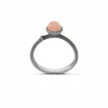 OLE LYNGGAARD RING LOTUS MINI BLUSH MÅNESTEN SØLV