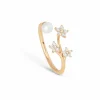 OLE LYNGGAARD RING SHOOTING STARS MED PERLE