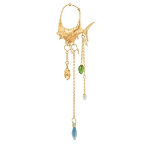 OLE LYNGGAARD VEDHENG YOUNG FISH AQUAMARINE