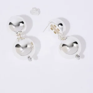 PEARL OCTOPUSS.Y ØREDOBBER SILVER SPHERE STUDS