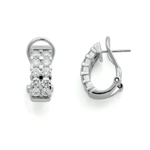 ØRERINGER HVITTGULL MED DIAMANTER 2.00CT