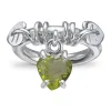 RIKKE HARHSEIM RING M/HENGENDE STEN PERIDOTT
