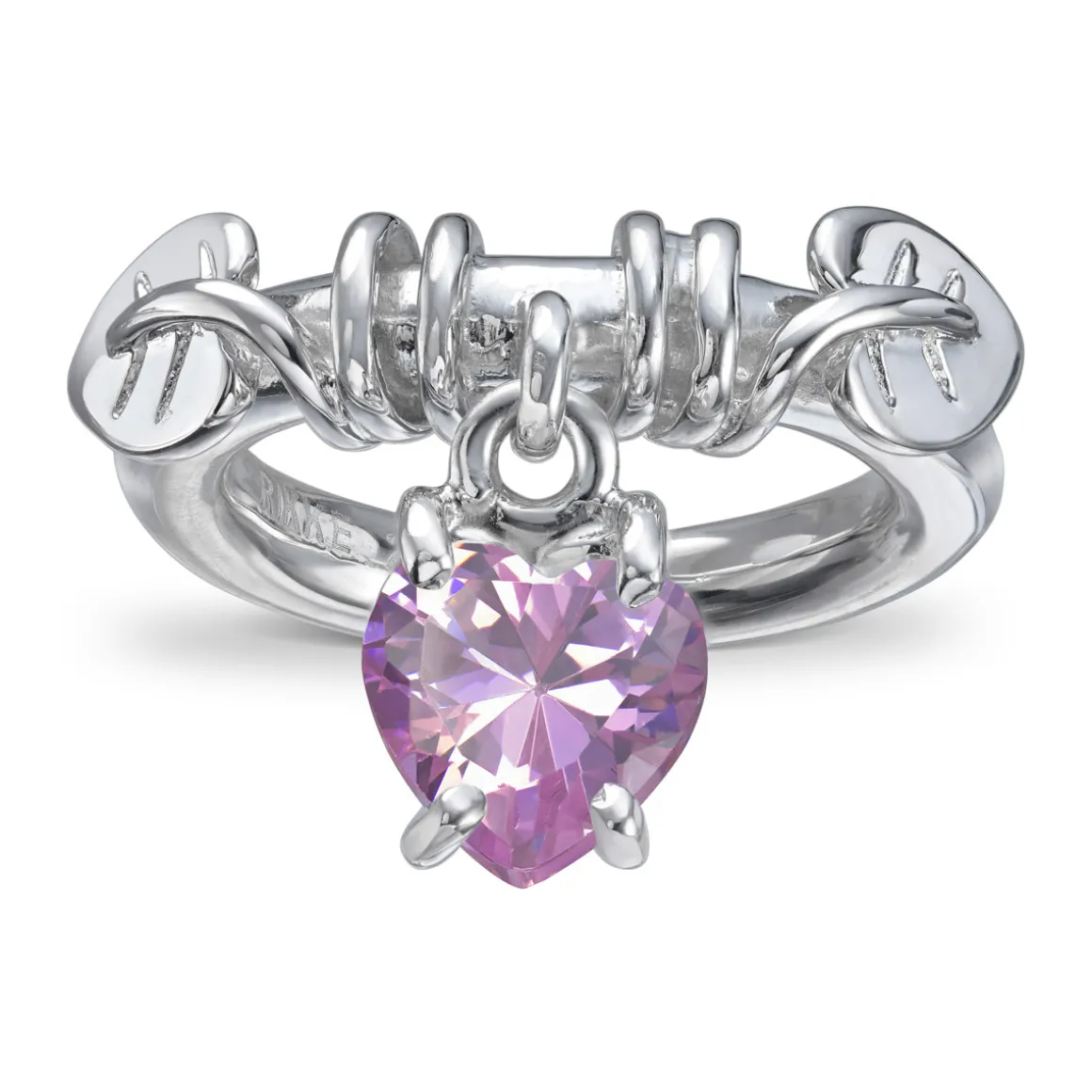 rikke_harhseim_ring_mheng_0-4.webp RIKKE HARHSEIM RING M/HENGENDE STEN LYS ROSA
