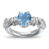 RIKKE HARSHEIM BLADRING SWISS BLUE TOPAS