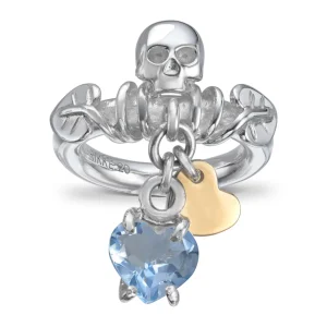 RIKKE HARSHEIM RING DØDNINGSHODE SKY BLUE TOPAS