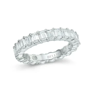 RING HELLMAN ETERNITY HALPH AND HALP BRILLIANT OG SMARAGD 3,42CT
