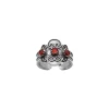 RING OKSIDERT M. RØD STEN