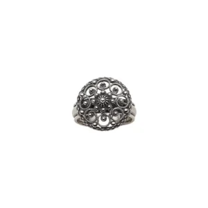 RING OKSIDERT SØLV
