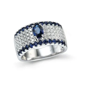 RING SAPPHIRE DREAM WHIT DIAMONDS
