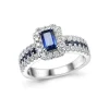 RING SAPPHIRE TOP WHIT DIAMONDS