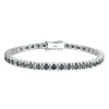 TENNISARMBÅND HVITTGULL 5,88CT SORTE DIAMANTER