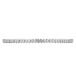 TENNISARMBÅND HVITTGULL 2,00CT HALF BEZEL