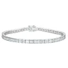TENNISARMBÅND HVITTGULL MED BAGUETTSLIPTE DIAMANTER 3,31CT