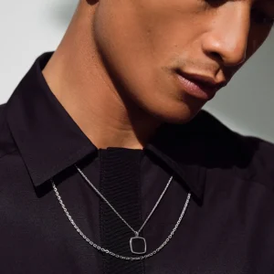 TOM WOOD HALSKJEDE CUSHION BLACK ONYX