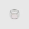 TOM WOOD RING CUSHION WHITE MOTHER OF PEARL