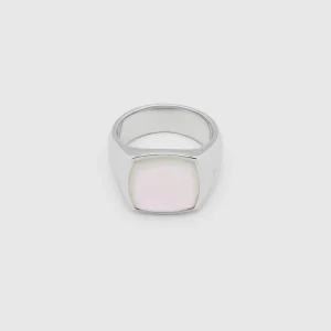 TOM WOOD RING CUSHION WHITE MOTHER OF PEARL