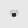 TOM WOOD RING KAY POLISHED ONYX