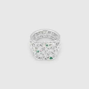 TOM WOOD RING MESH FERN GREEN