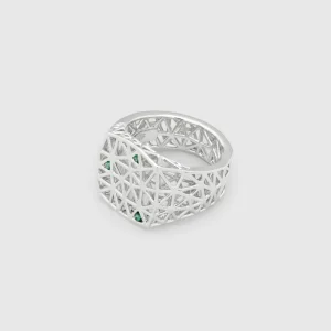 TOM WOOD RING MESH FERN GREEN