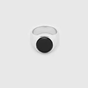 TOM WOOD RING OVAL BLACK ONYX