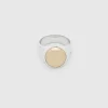 TOM WOOD RING OVAL GOLD TOP