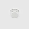 TOM WOOD RING OVAL SATIN