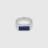 TOM WOOD RING PEAKY BLUE LAPIS