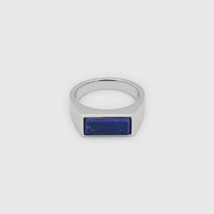 TOM WOOD RING PEAKY BLUE LAPIS