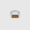 TOM WOOD RING PEAKY TIGER EYE