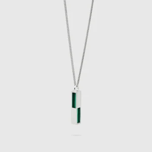 TOM WOOD SMYKKE CUBE PENDANT MALACHITE